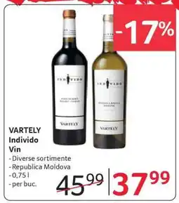 Selgros VARTELY Individo Vin Ofertă