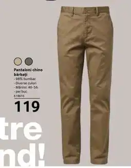 Selgros Pantaloni Chino, bărbați Ofertă