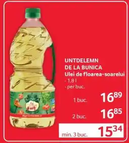 Selgros UNTDELEMN DE LA BUNICA Ulei de floarea-soarelui Ofertă