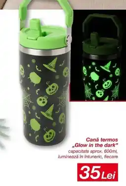 Lidl Cană termos Glow in the dark Ofertă