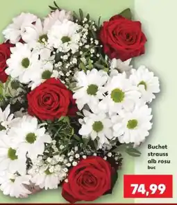 Kaufland Buchet strauss alb roșu Ofertă