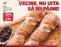 Kaufland Pâine mediteraneană răsucită cu măsline proaspăt coaptă Ofertă