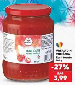 Kaufland Roșii tocate Ofertă