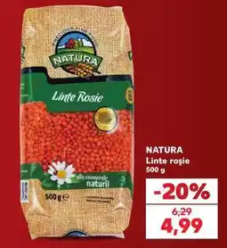 Kaufland NATURA Linte roşie 500 g Ofertă