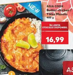 Kaufland ASIA COOK Butter chicken / Tikka Masala 400 g Ofertă