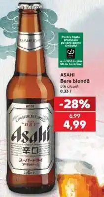 Kaufland ASAHI Bere blondă Ofertă