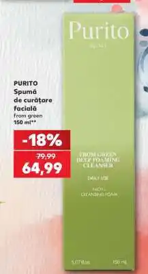 Kaufland PURITO Spumă de curățare facială Ofertă