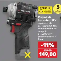 Kaufland Mașină de înșurubat 12V Ofertă