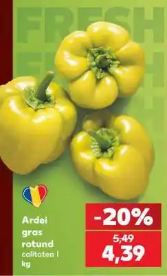 Kaufland Ardei gras rotund Ofertă