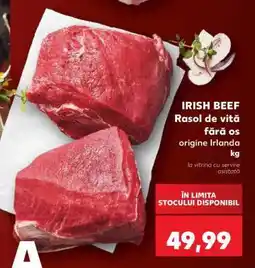 Kaufland IRISH BEEF Rasol de vită fără os Ofertă