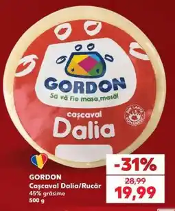 Kaufland GORDON Cașcaval Dalia/Rucăr Ofertă