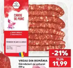 Kaufland Cârnați cu usturoi Ofertă