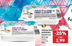 Kaufland Salată icre de crap clasice / cu ceapă 150 g Ofertă
