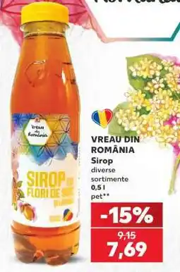 Kaufland VREAU DIN ROMÂNIA Sirop Ofertă