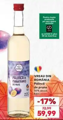 Kaufland Pălincă de Maramureș din prune Ofertă
