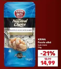 Kaufland KRINA Fasole albă bob mare 1 kg Ofertă