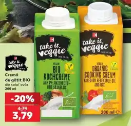 Kaufland Crema de gătit BIO din soia/ ovăz Ofertă