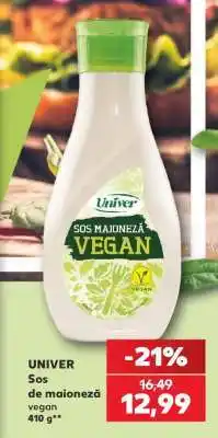 Kaufland UNIVER Sos de maioneză vegan Ofertă