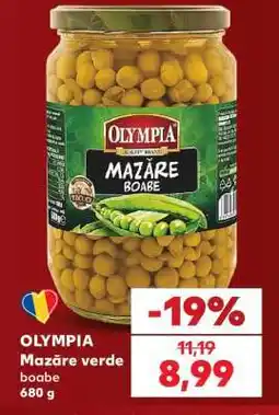 Kaufland OLYMPIA Mazăre verde boabe Ofertă