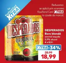 Kaufland DESPERADOS Bere blondă Ofertă