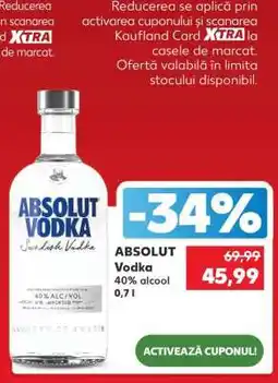 Kaufland ABSOLUT Vodka Ofertă
