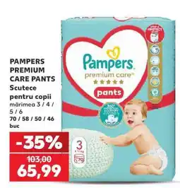 Kaufland PAMPERS PREMIUM CARE PANTS Ofertă