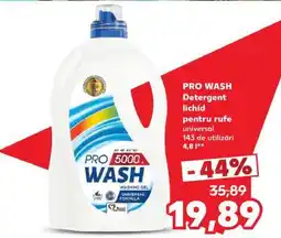 Kaufland PRO WASH Detergent lichid pentru rufe Ofertă