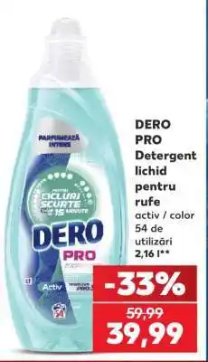Kaufland DERO PRO Detergent lichid pentru rufe Ofertă