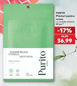 Kaufland Purito Plasturi pentru acnee cu centella asiatică Ofertă