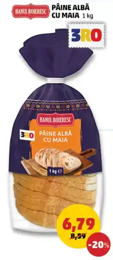 Penny Hanul Boieresc pâine albă cu maia Ofertă