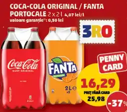 Penny Coca-Cola Original / Fanta Portocale Ofertă