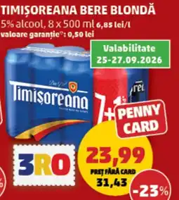 Penny Timișoreana bere blondă Ofertă