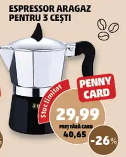Penny Penny Card espressoar aragaz pentru 3 cești Ofertă