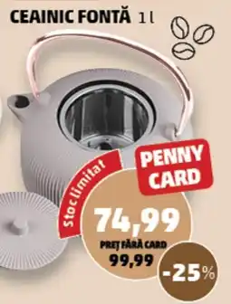 Penny Penny Card Ceainic Fontă Ofertă