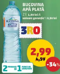 Penny Bucovina apă plată Ofertă