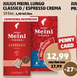 Penny Julius Meinl lungo classico / espresso crema Ofertă