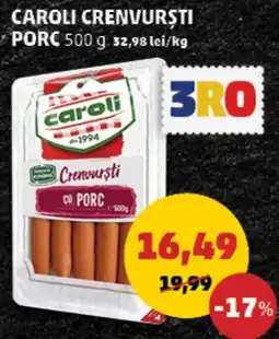 Penny caroli crenvurști cu porc Ofertă
