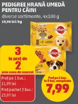 Penny Pedigree hrană umedă pentru câini Ofertă