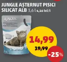 Penny Jungle așternut pisici silicat alb Ofertă