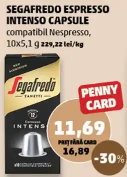Penny Segafredo espresso intenso capsule Ofertă