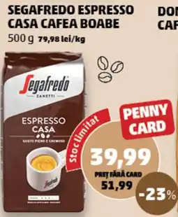 Penny Segafredo espresso casa cafea boabe Ofertă