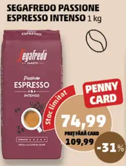 Penny Segafredo passione espresso intenso Ofertă