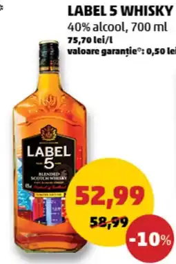 Penny Label 5 whisky Ofertă
