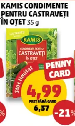 Penny Kamis condimente pentru castraveți în oțet Ofertă