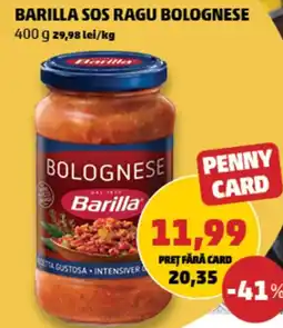 Penny Barilla sos ragu bolognese Ofertă