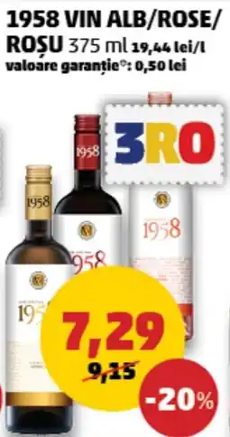 Penny 1958 vin alb/rose/roșu Ofertă