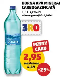 Penny Dorna apă minerală carbo gazificată Ofertă