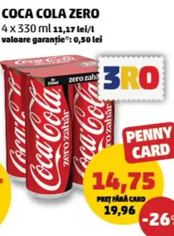 Penny Coca Cola Zero Ofertă