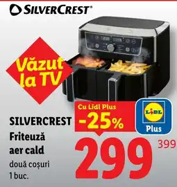 Lidl Silvercrest friteuză aer cald două coșuri Ofertă