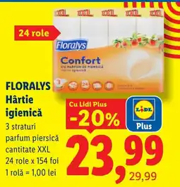 Lidl Floralys hârtie igienică Ofertă